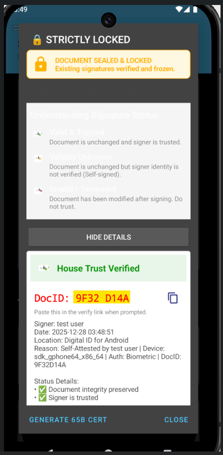 SelfAttest App Steps